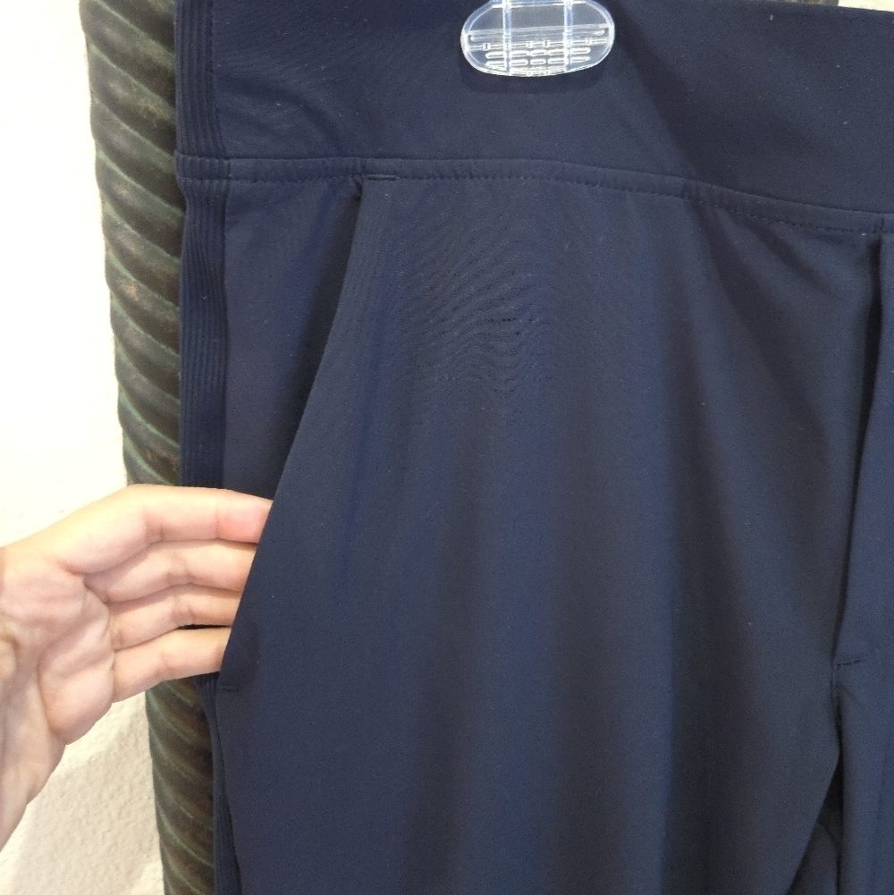 Athleta Brooklyn Mid Rise Ankle Pants Navy - Picture 5 of 8
